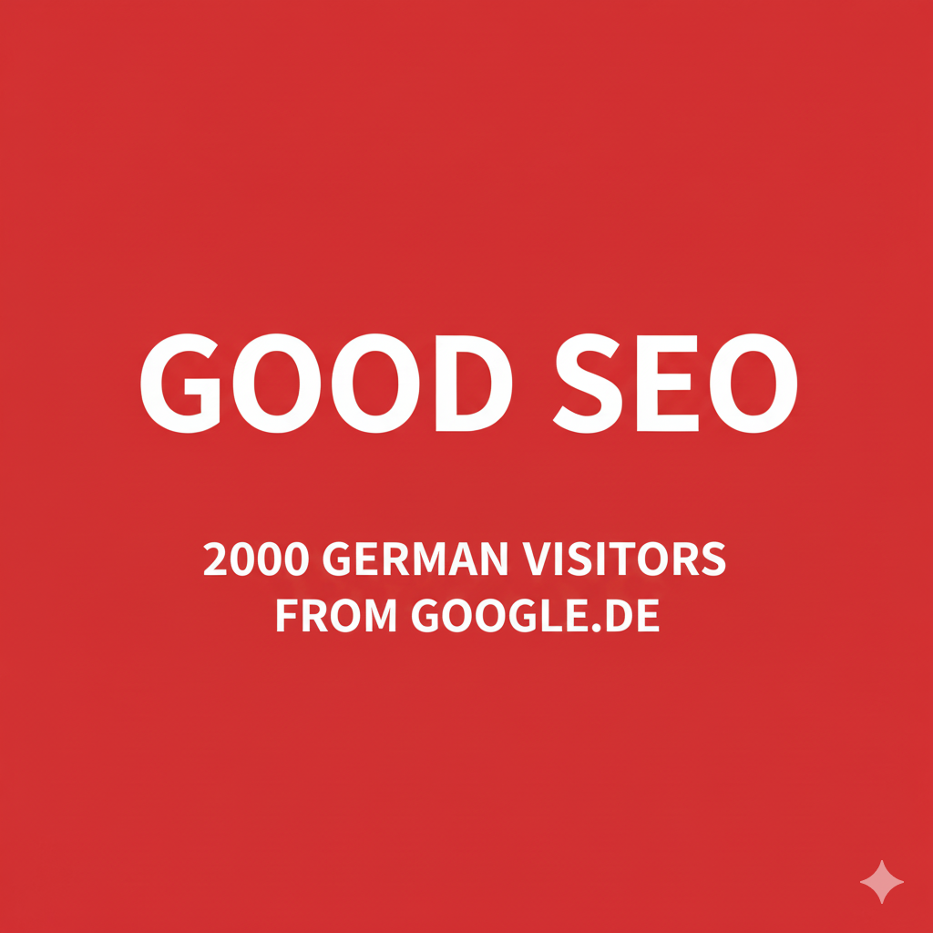 Website Traffic from DE, 2000 visitors, Service fro...