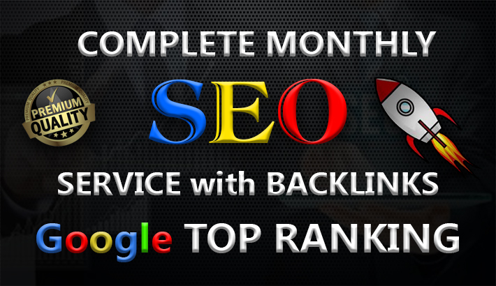 I will deliver a complete monthly SEO service with ba...