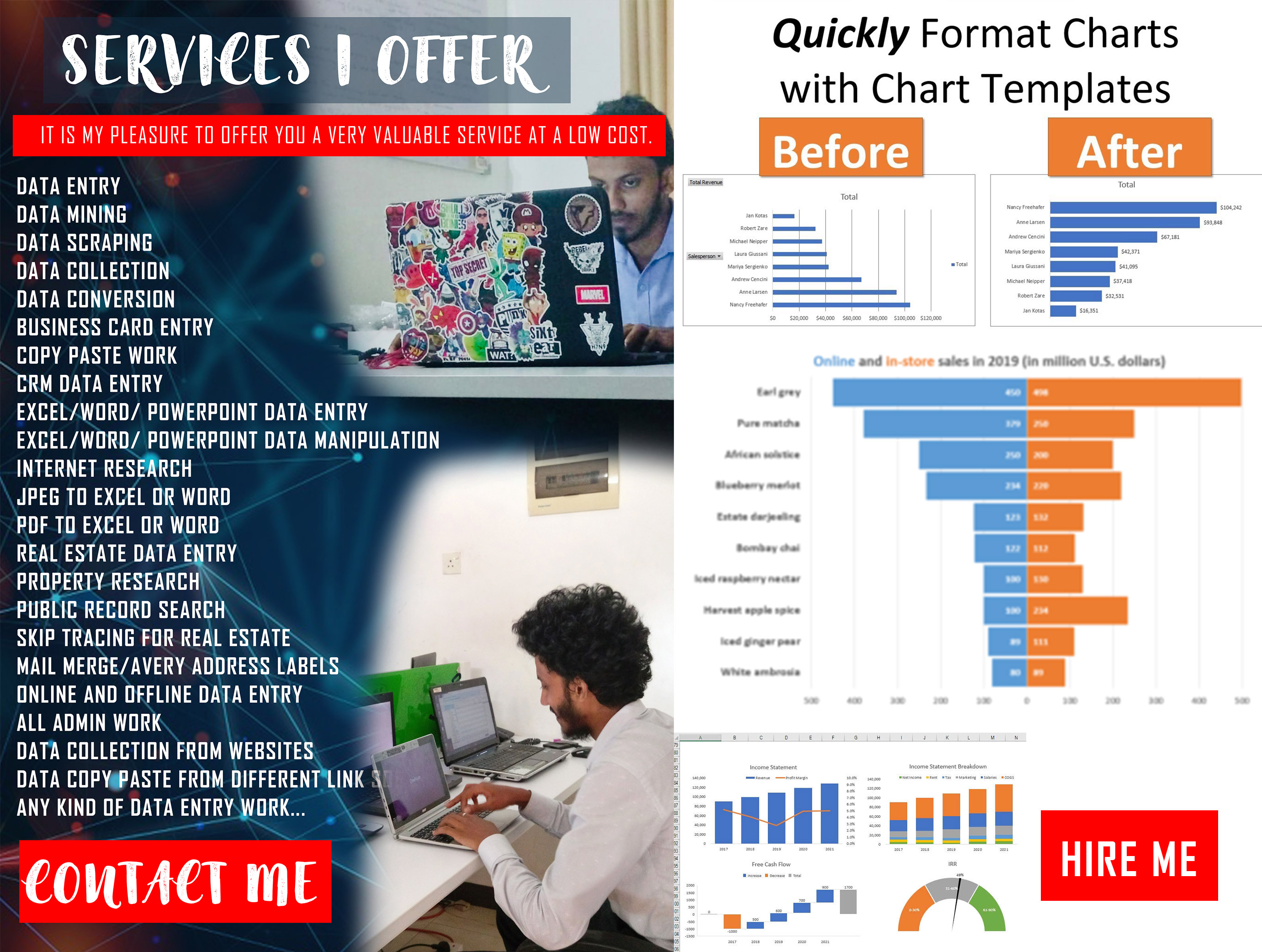 Do perfect data entry, web research and copy paste