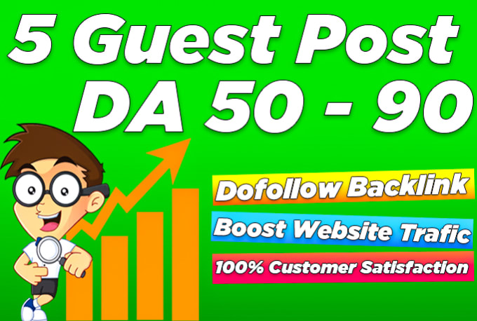 Publish 5 guest post on tech niche site with 10 dofollow backlinks