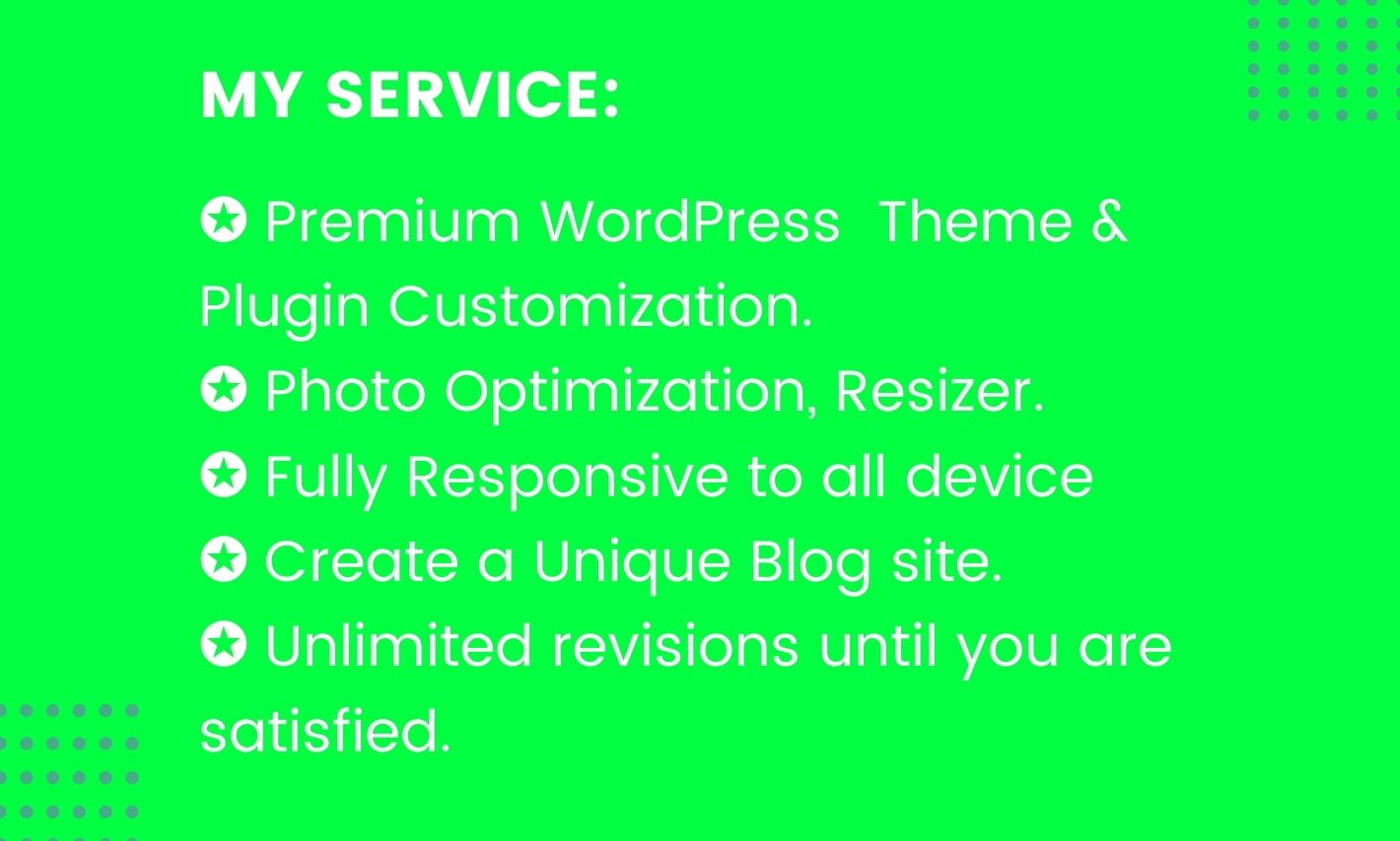 I will build wordpress website design and development