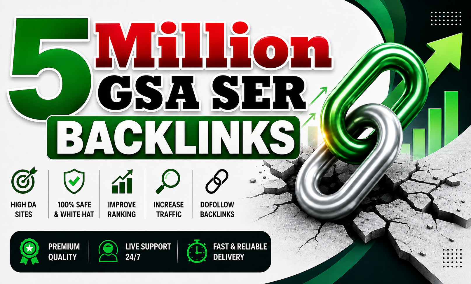 5,000,000/5 Million Verified GSA SEO Backlinks for We...
