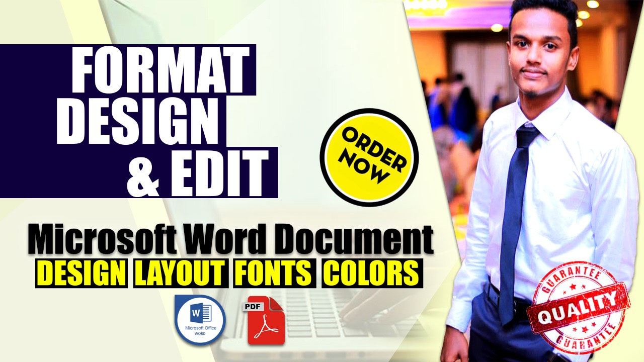 I will format, design and edit your microsoft word d...