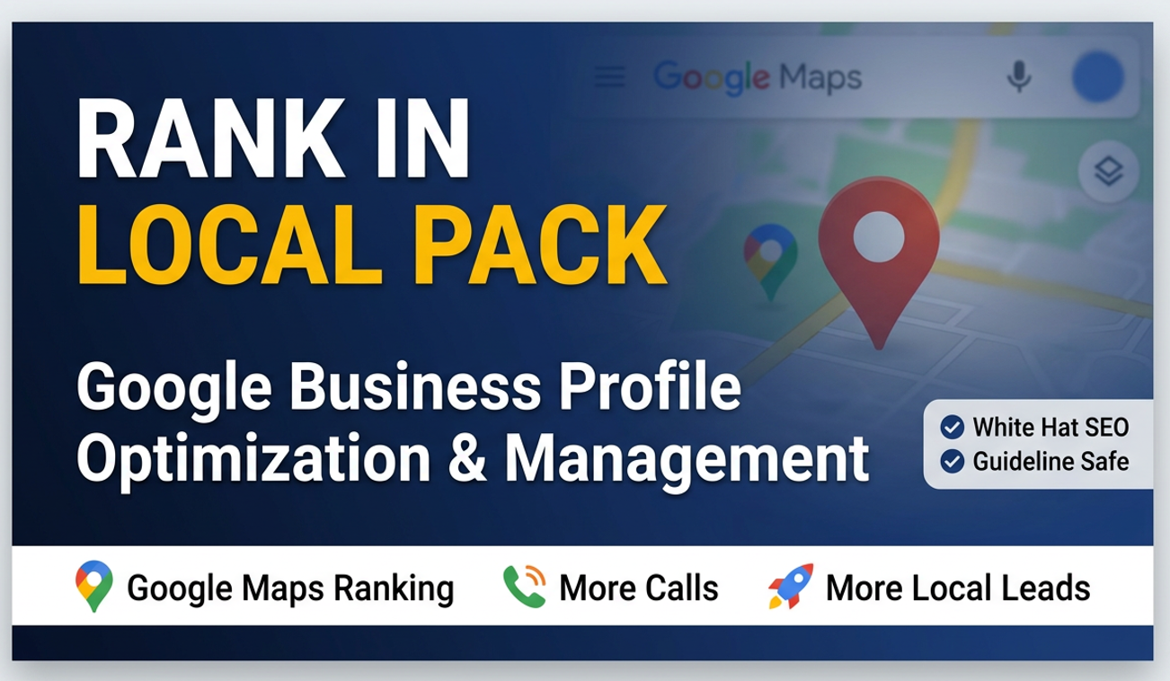I will optimize and manage your google business profile for local pack ranking