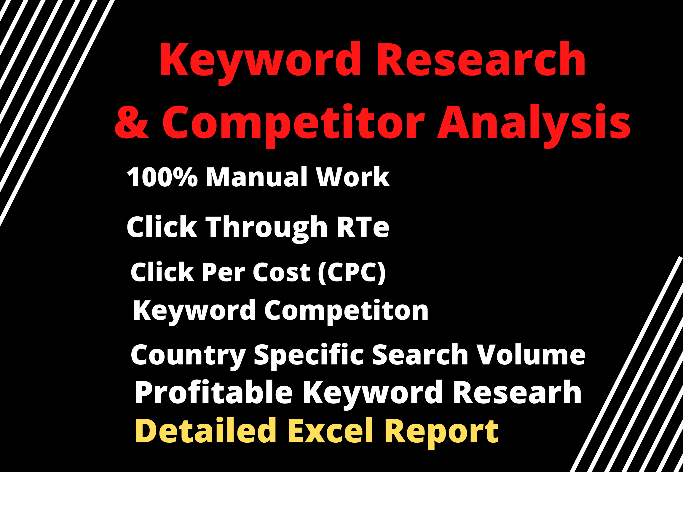 I provide you an excellent SEO keyword research and c...
