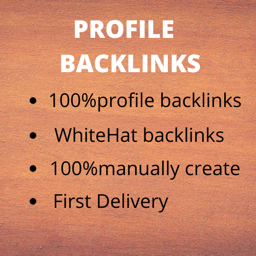 I will do 100 high domain authority SEO profile backl...