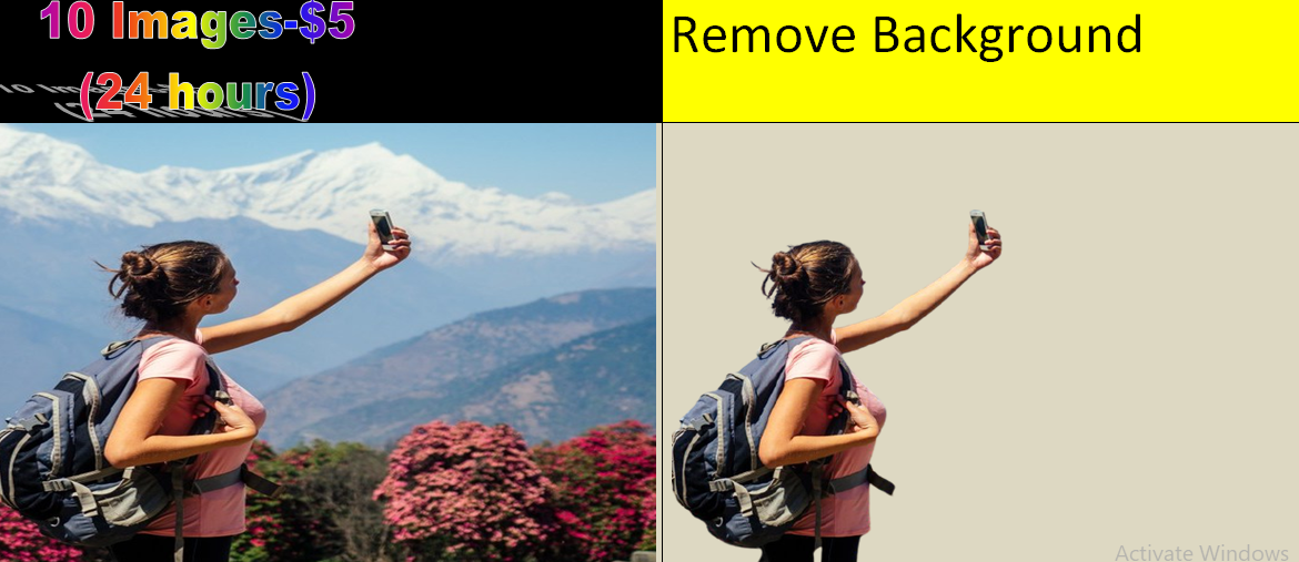 I will do remove background from 10 images within 24 hours