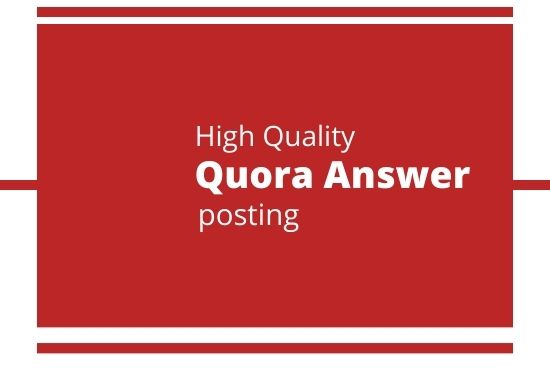 I will promote your website 3 High Quality Quora answer with keyword & URL