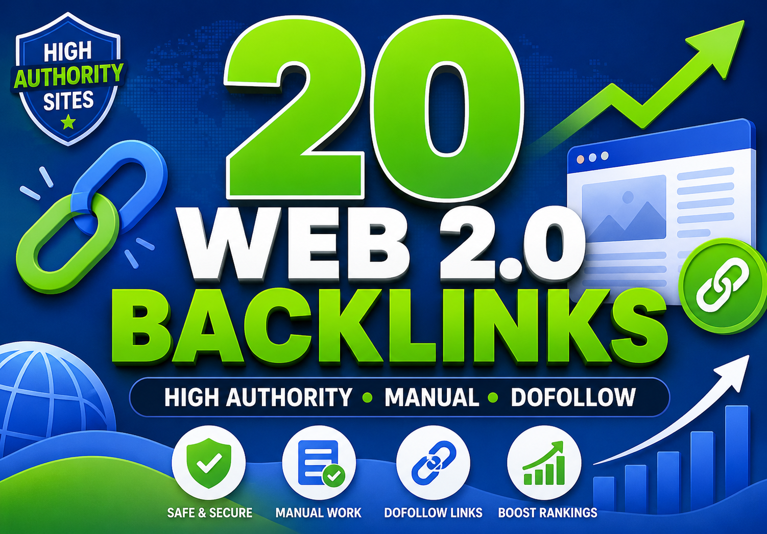I Will Create 20 High Quality Web 2.0 Backlinks Manua...