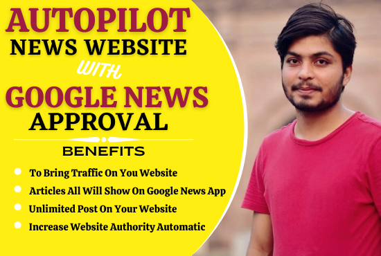 I will create an Autopilot News Website with Google N...