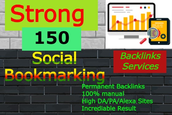 I will create 150 social bookmarking backlinks manual...