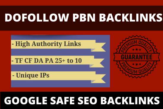 20 pbn backlinks from high DA PA dofollow permanent l...