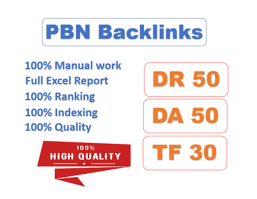 I will post 10 high quality pbn links with high DR, ...