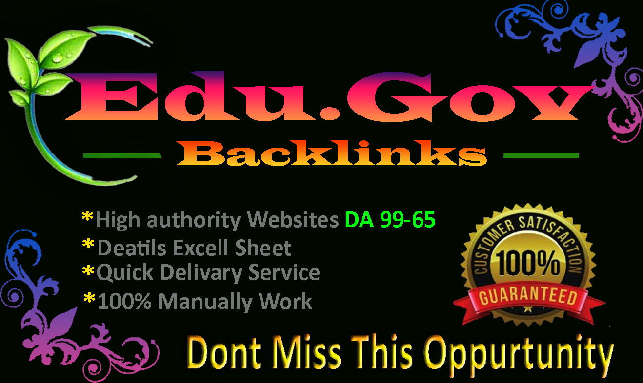 I will Provided manually reach 10 PR8 + 10 EDU-GOV Sa...