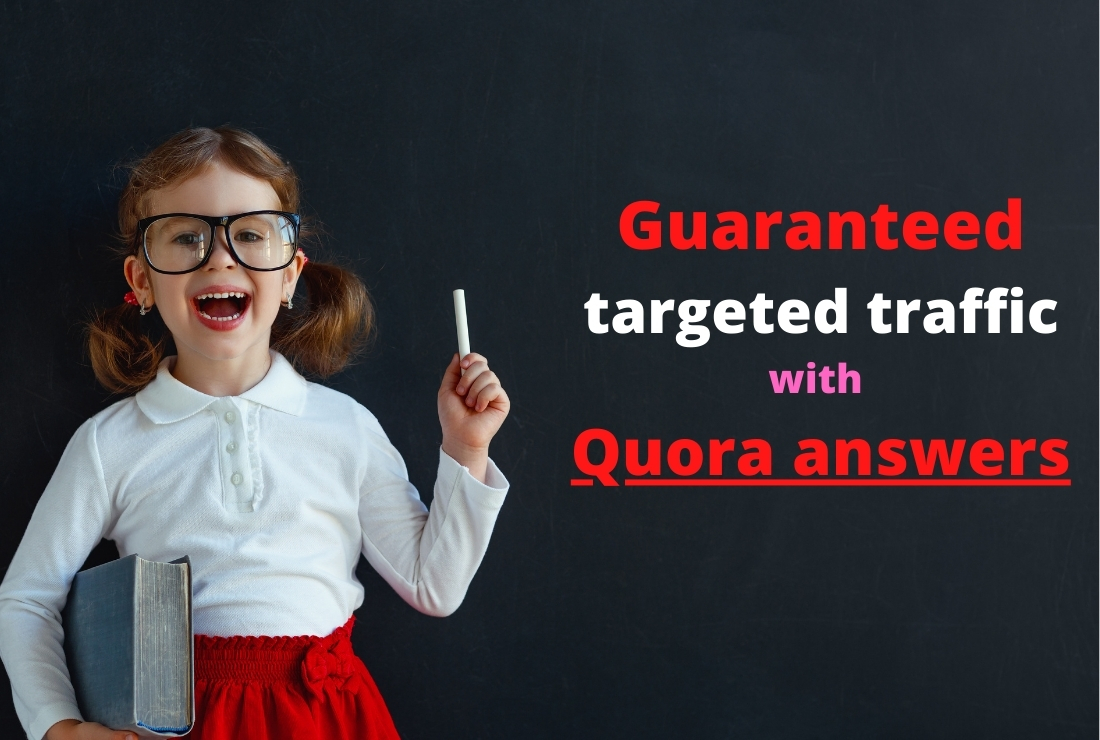 Create Niche relevant 50 Quora Answers with real webs...
