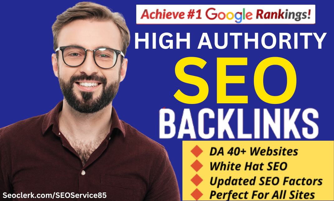 I will Build 150 SEO backlinks high da authority link building service for google top ranking