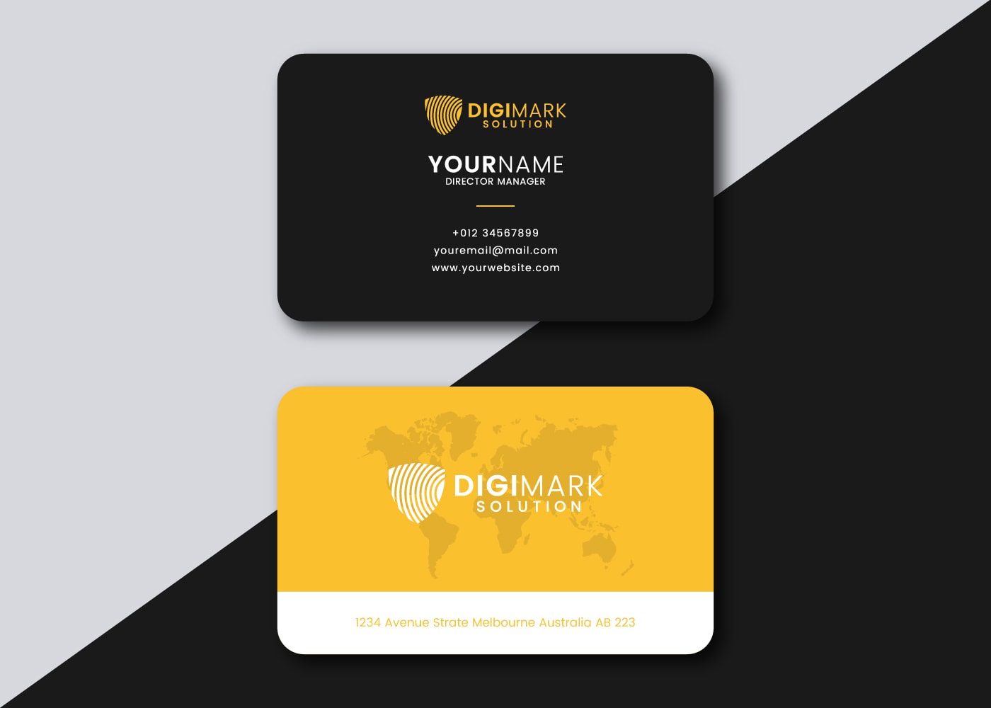I will do minimalist business card design for you