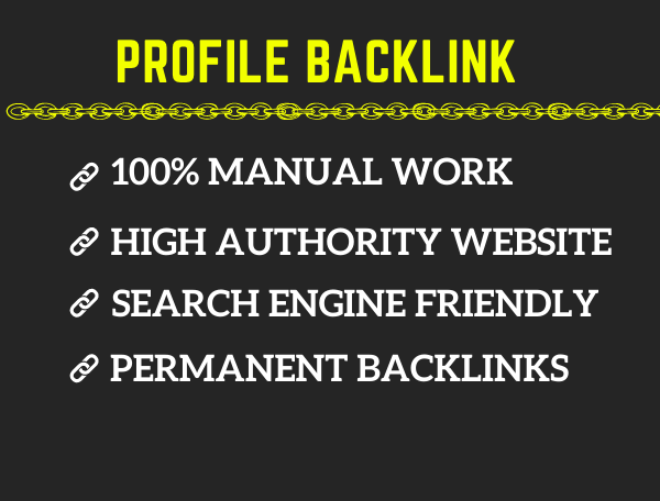 Live 20 Profile Backlink High Authority Permanent Lin...