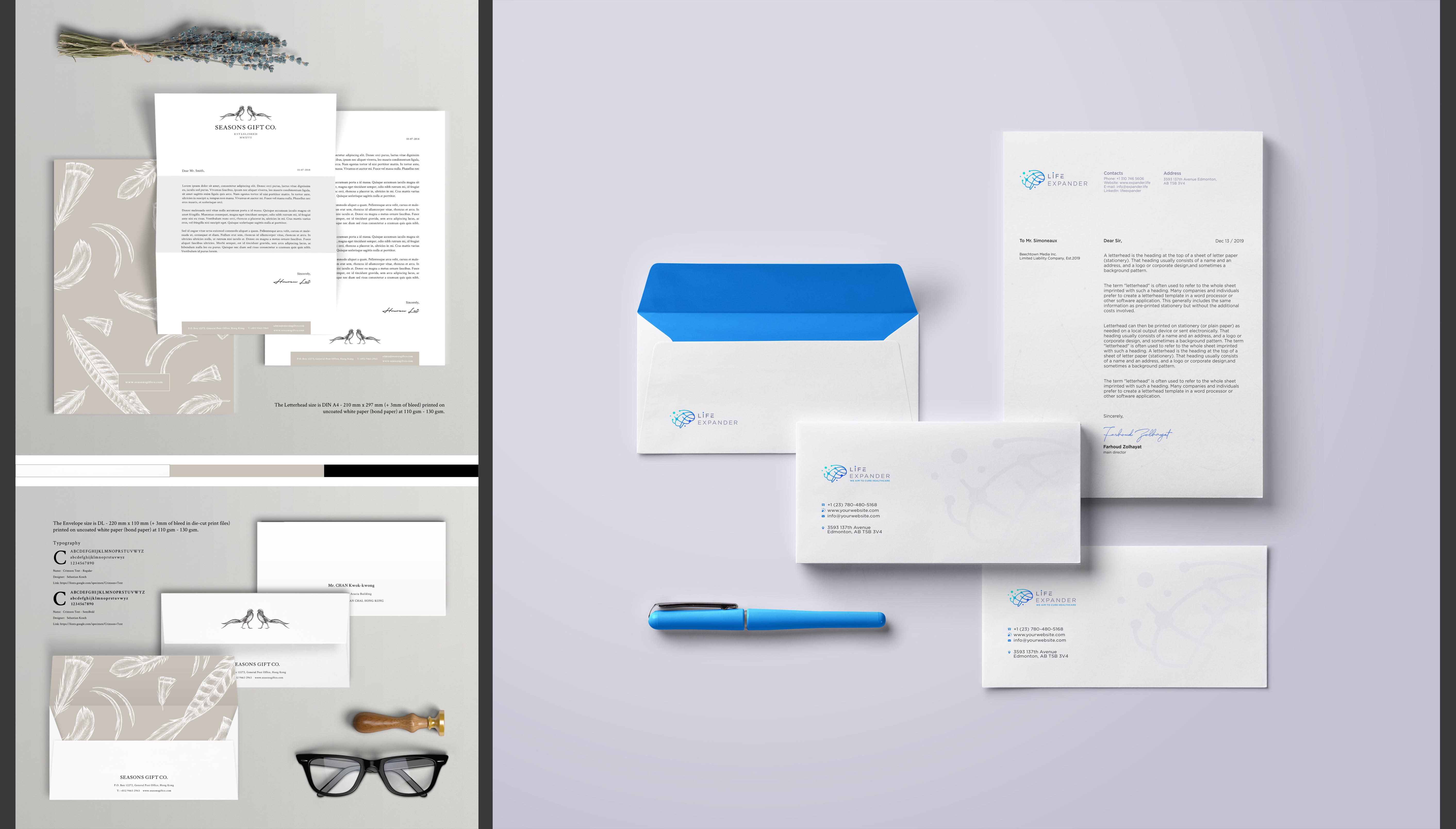 I will design business card, letterhead, and statio...
