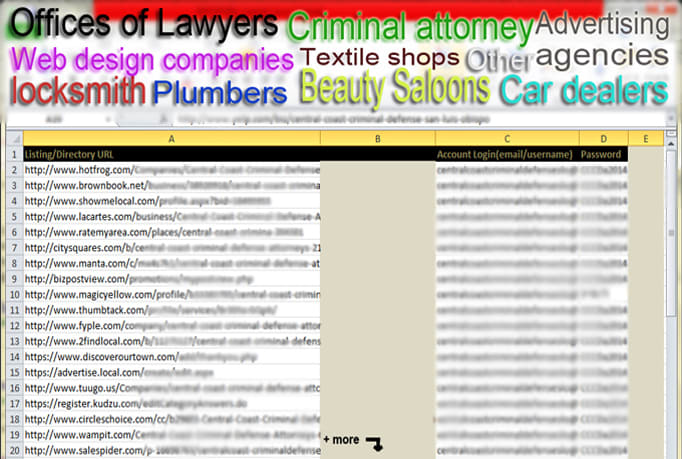 I will build 40 directory citations for usa, uk, canada local listing business