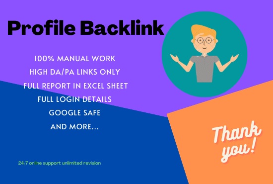 70 Create High DA PA Do-Follow SEO Profile Backlink M...