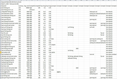 keyword Research for low competition and competitors analysis to your Niche for 100 KW