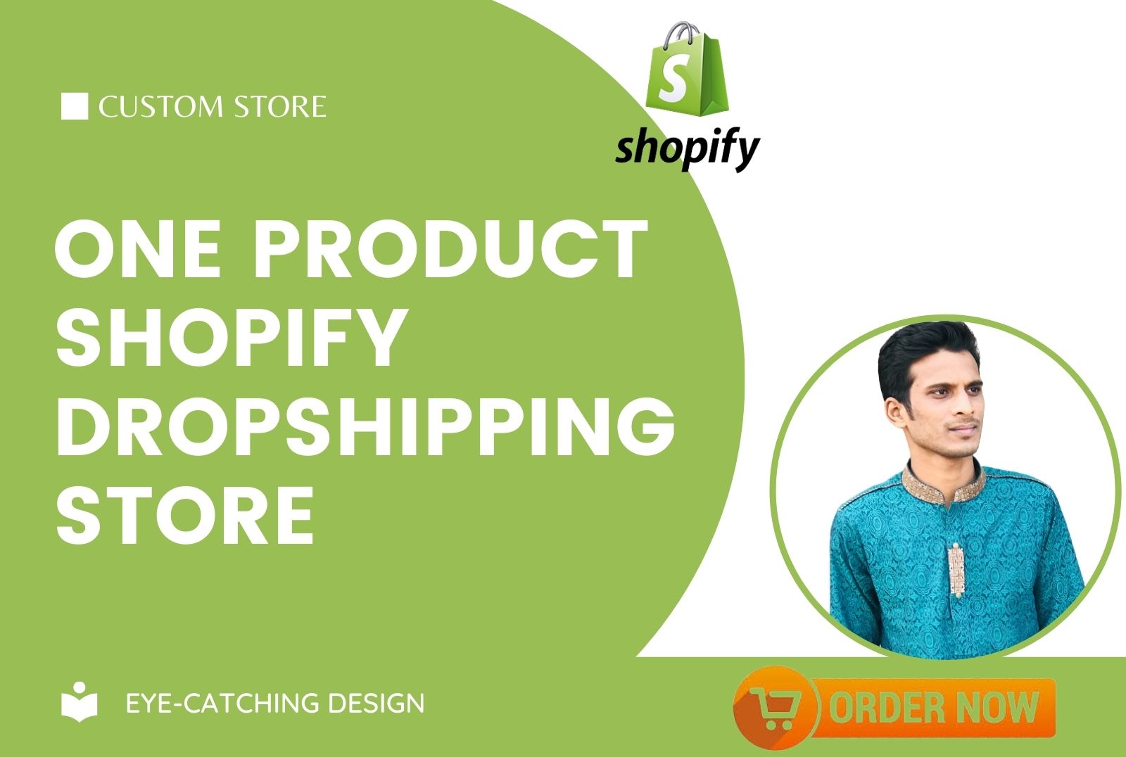 I will build one product shopify dropshipping store u...