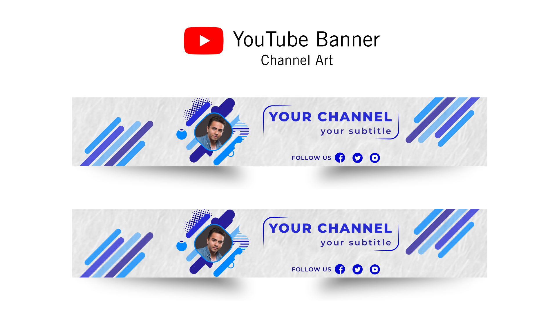 I'll create eye catchy youtube banner within 24 hour