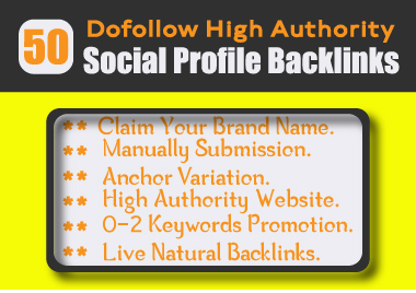 50 Do-follow High Authority Social Profile Backlinks ...