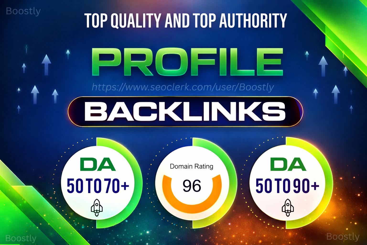 I will do 150 high da profile backlinks manually