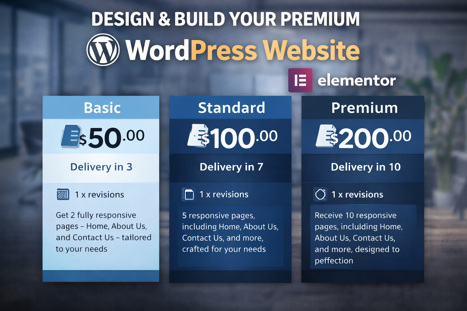 Design & Build a Premium WordPress Website with Elementor