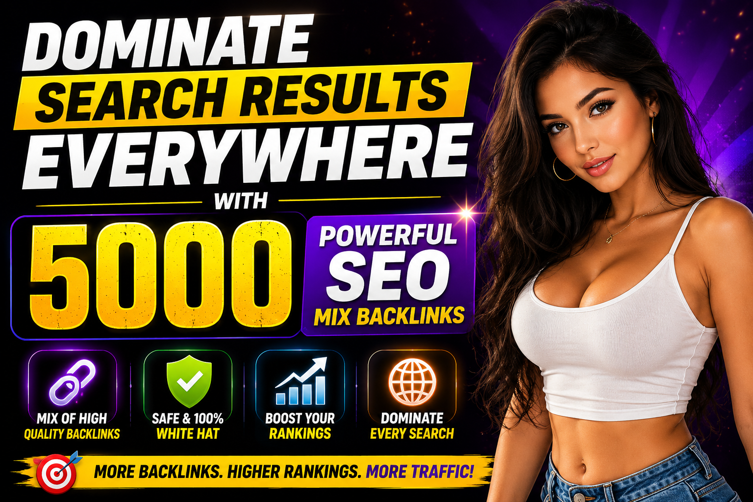 Dominate Search Results Everywhere with 5000 Powerful SEO Mix Backlinks
