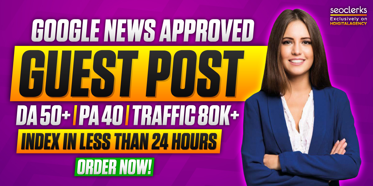Get Premium 3 Guest Posts on DR & DA 50+ Websites with 20K+ Organic Traffic Sites