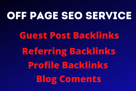 I wil generate quality backlinks for your site, profi...