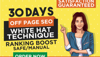 I will do complete monthly SEO package with high quality backlinks.
