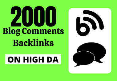 I will provide 2000 blog comments seo Backlinks
