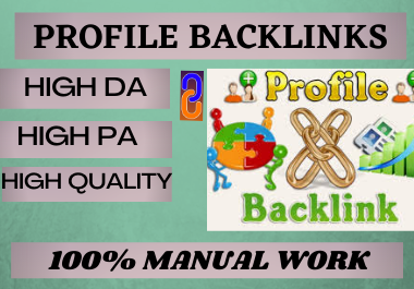80 Profile Backlinks High Authority Permanent unique ...