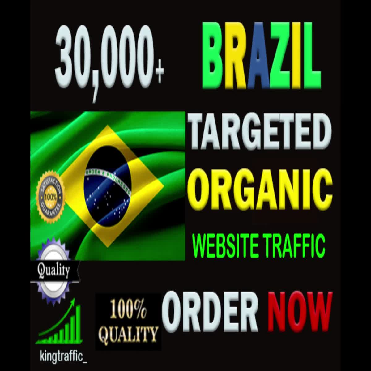 30,000 High Quality Brazilian web visitors real targeted Genuine Organic web traffic from Brazil