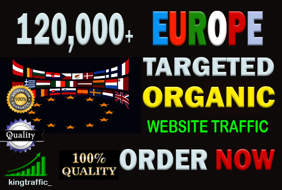 120,000 Active Quality European web visitors real tar...