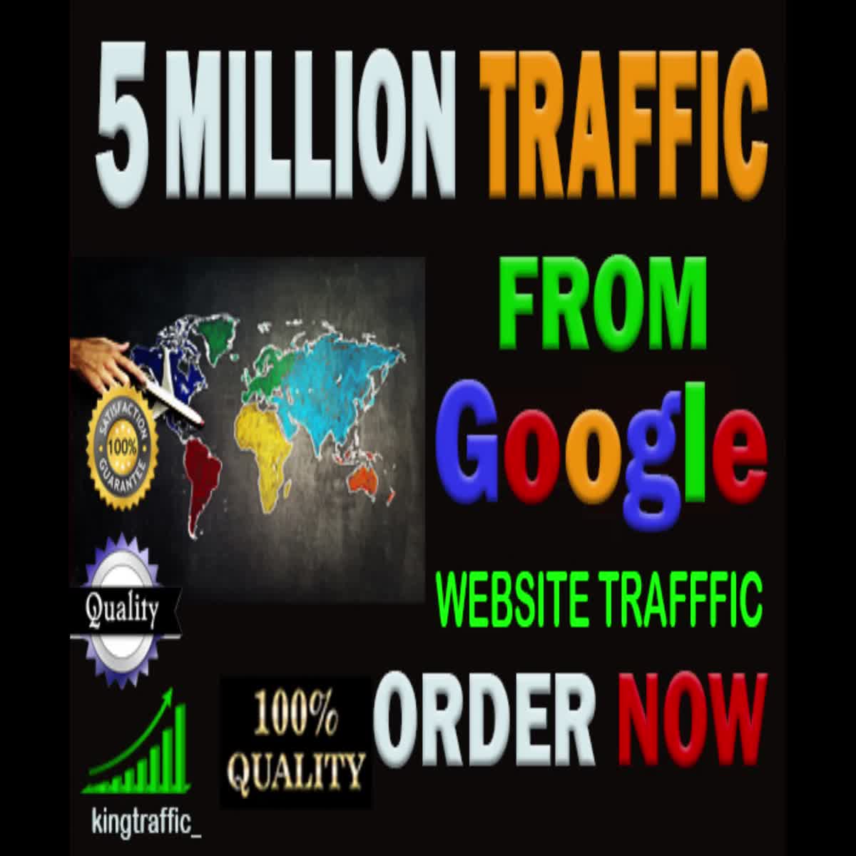 5 Million Active High Quality Organic Website Traffic From Google