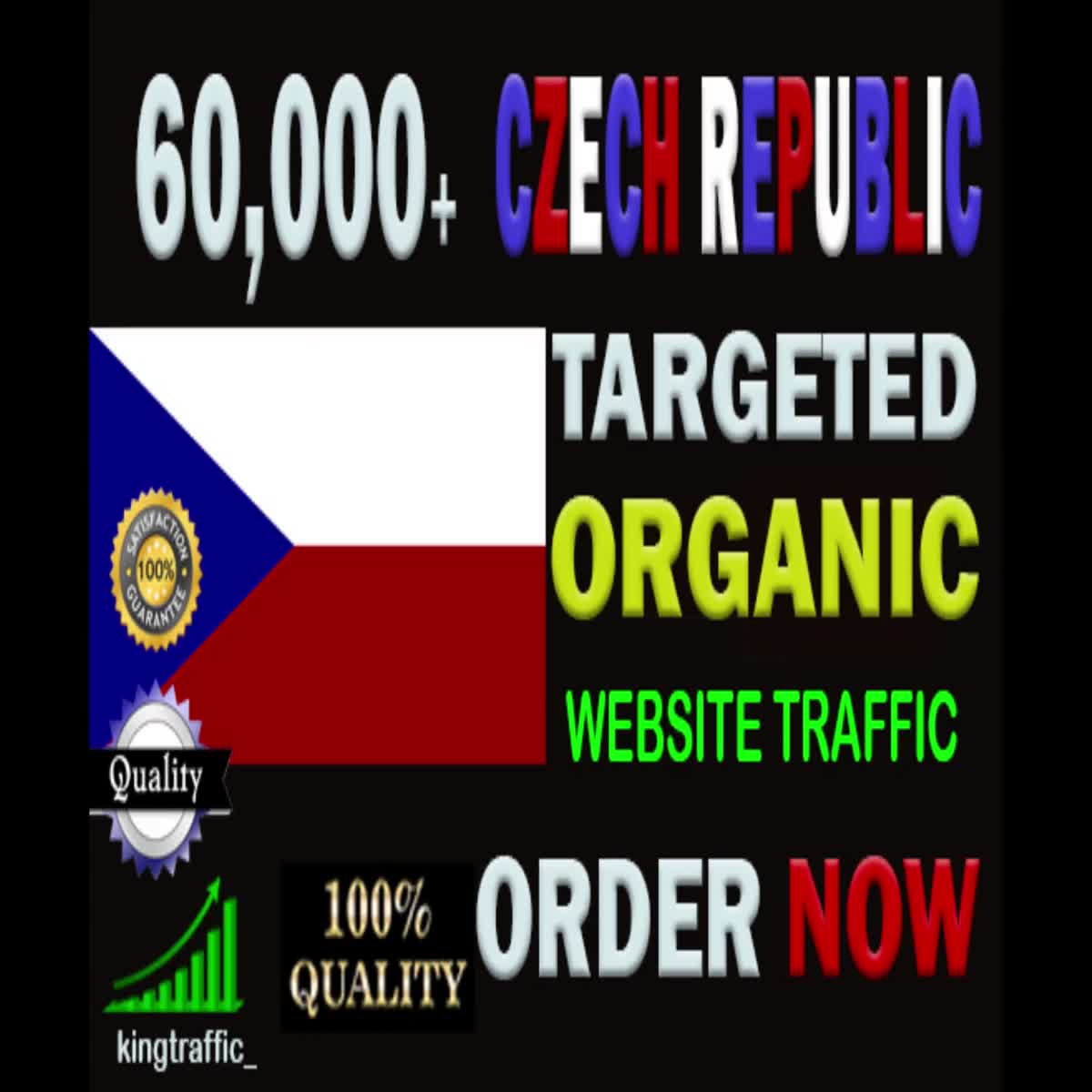 60,000 High Quality Czech web visitors real targeted Genuine web traffic from Czech Republic
