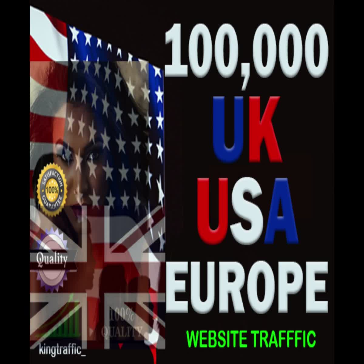 100,000 High quality UK, USA, Europe keyword target website traffic
