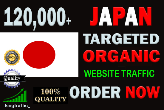 120,000 High Quality Japanese web visitors real targe...