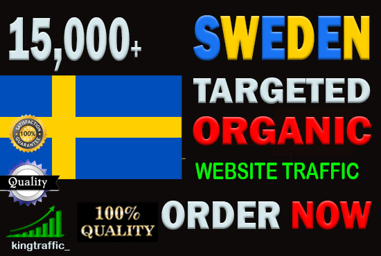 15,000 High Quality Swedish web visitors real targete...