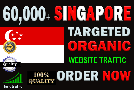 60,000 High Quality Singaporean web visitors real tar...