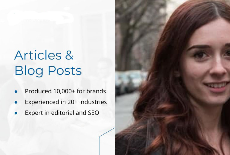 write 7 engaging content articles for your blog or we...