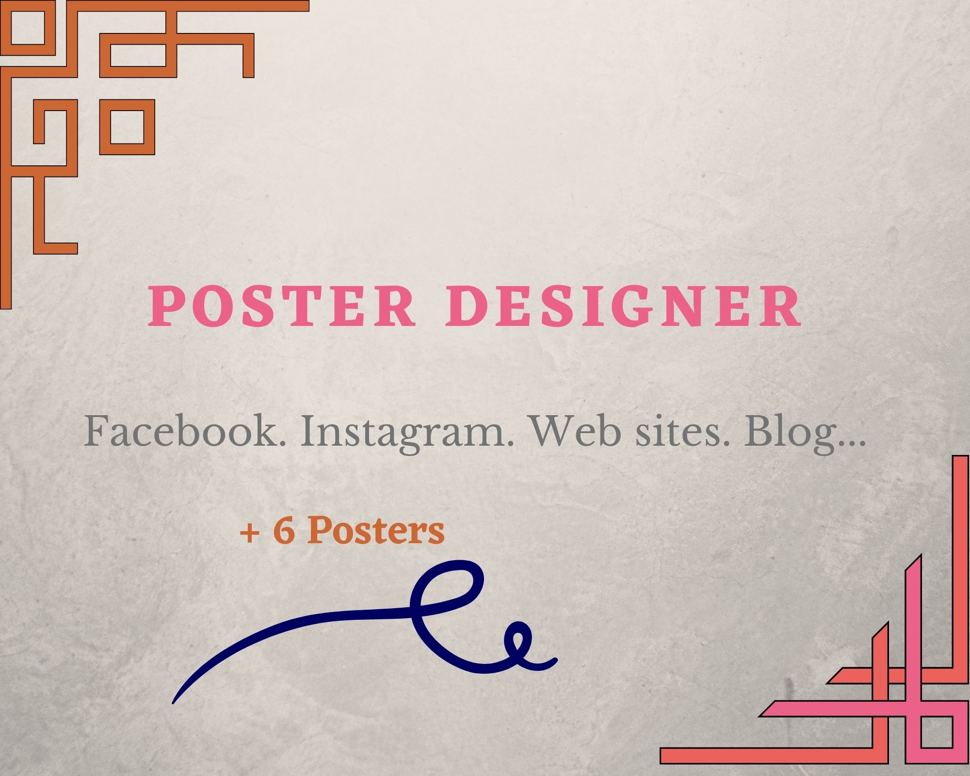 Professional Poster designer 6 posters for the Price of one 