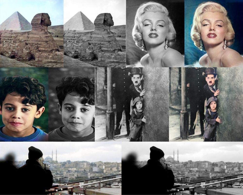 Converting and coloring any image from black and whit...