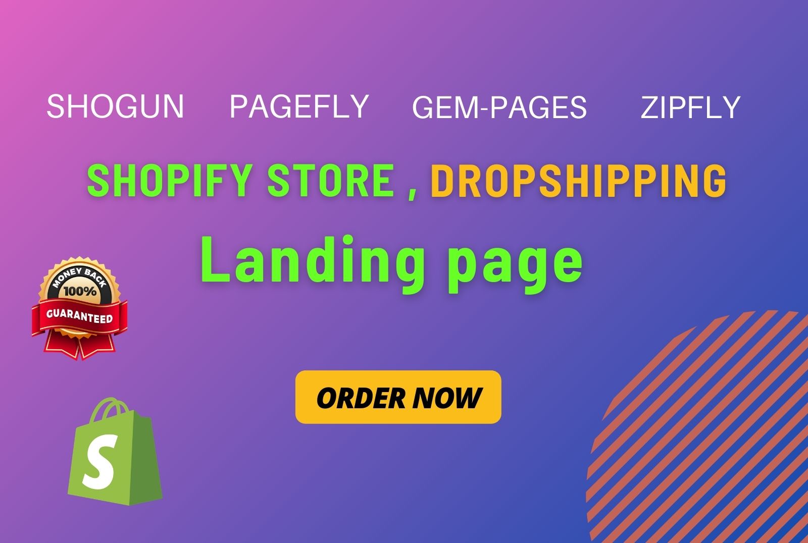 I will build shopify dropshipping store and shopify e...