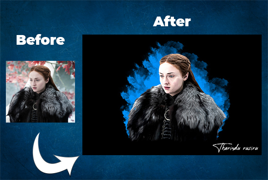 i will design digital oil portrait based on your photo